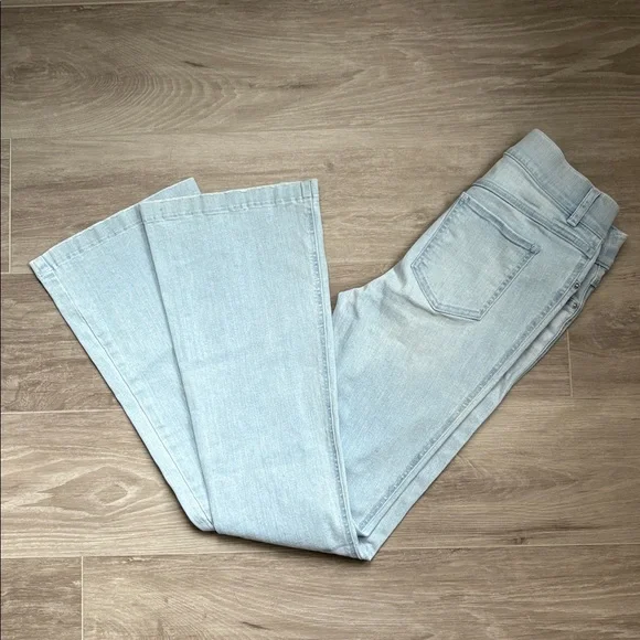 SPANX Flare Retro Light Blue Jeans Leggings - Picture 6 of 7